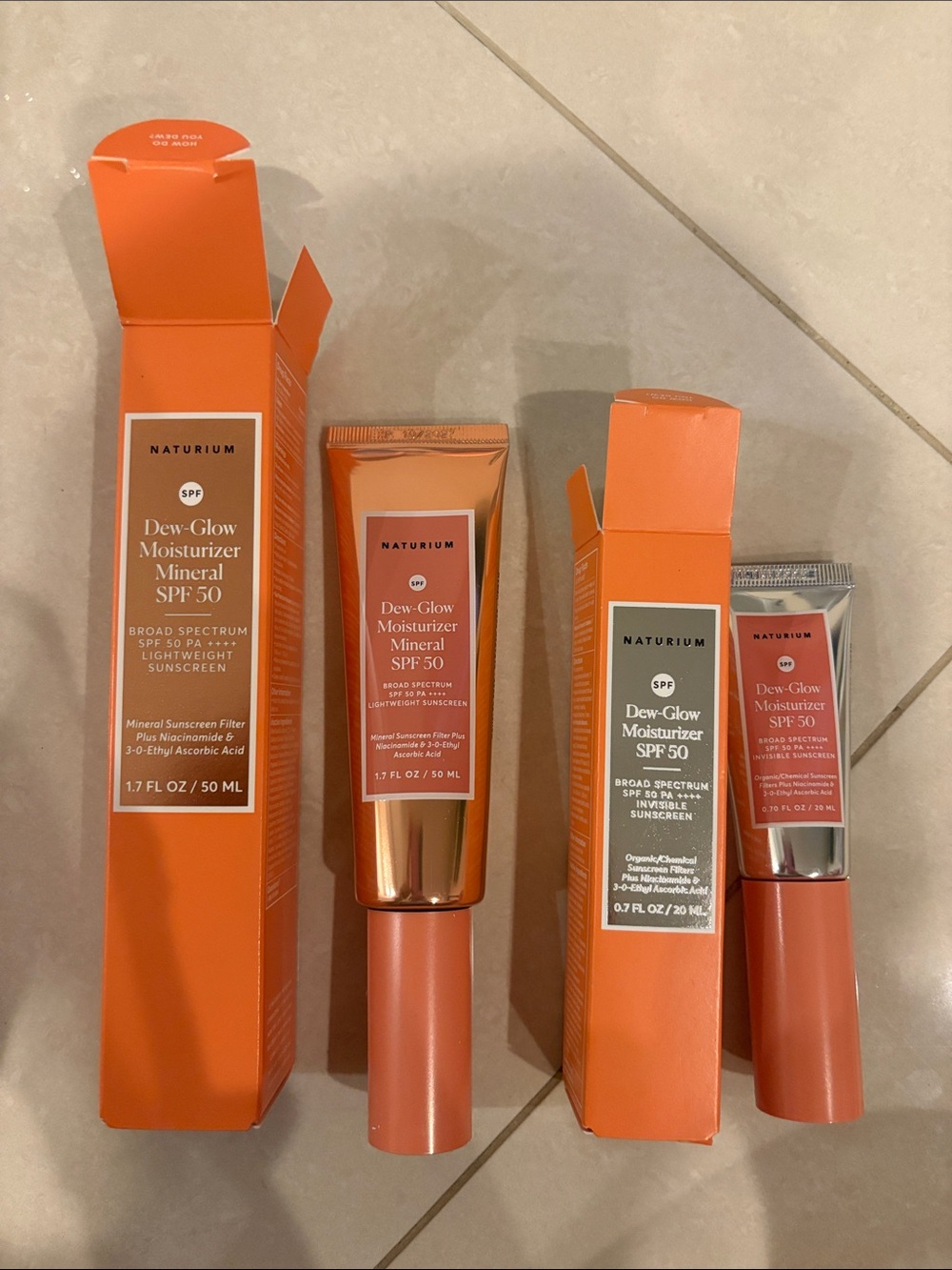 Dew-Glow Moisturizer Mineral SPF 50 — Orange